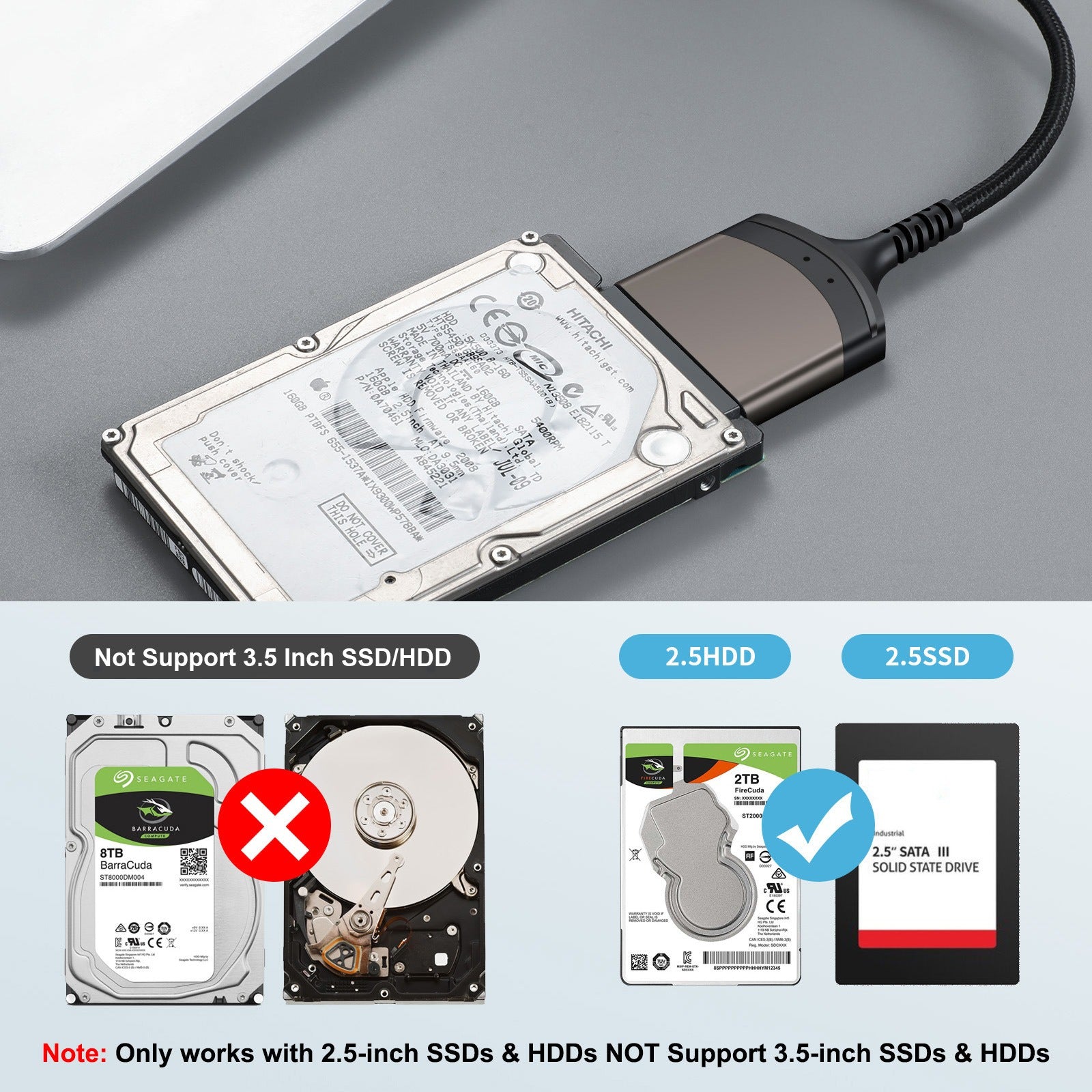 TYPE-C to SATA easy drive cable serial hard drive 2.5-inch portable hard drive adapter cable USB aluminum alloy shell eprolo