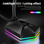 New microphone RGB luminous bendable USB microphone no drive voice chat video conference microphone eprolo