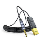 AMPrime Car bluetooth receiver AUX car wireless audio listening to songs and navigation Mobile phone call 5.0 bluetooth adapter eprolo