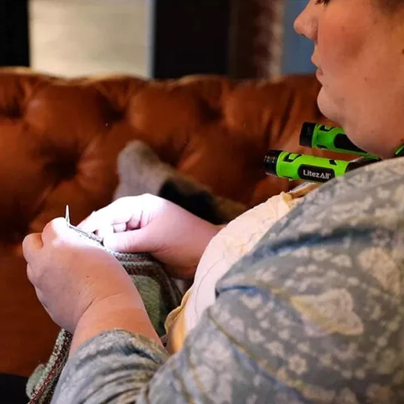 USB Rechargeable Retractable LED Neck Reading Light, Adjustable up to 120 Degrees. eprolo