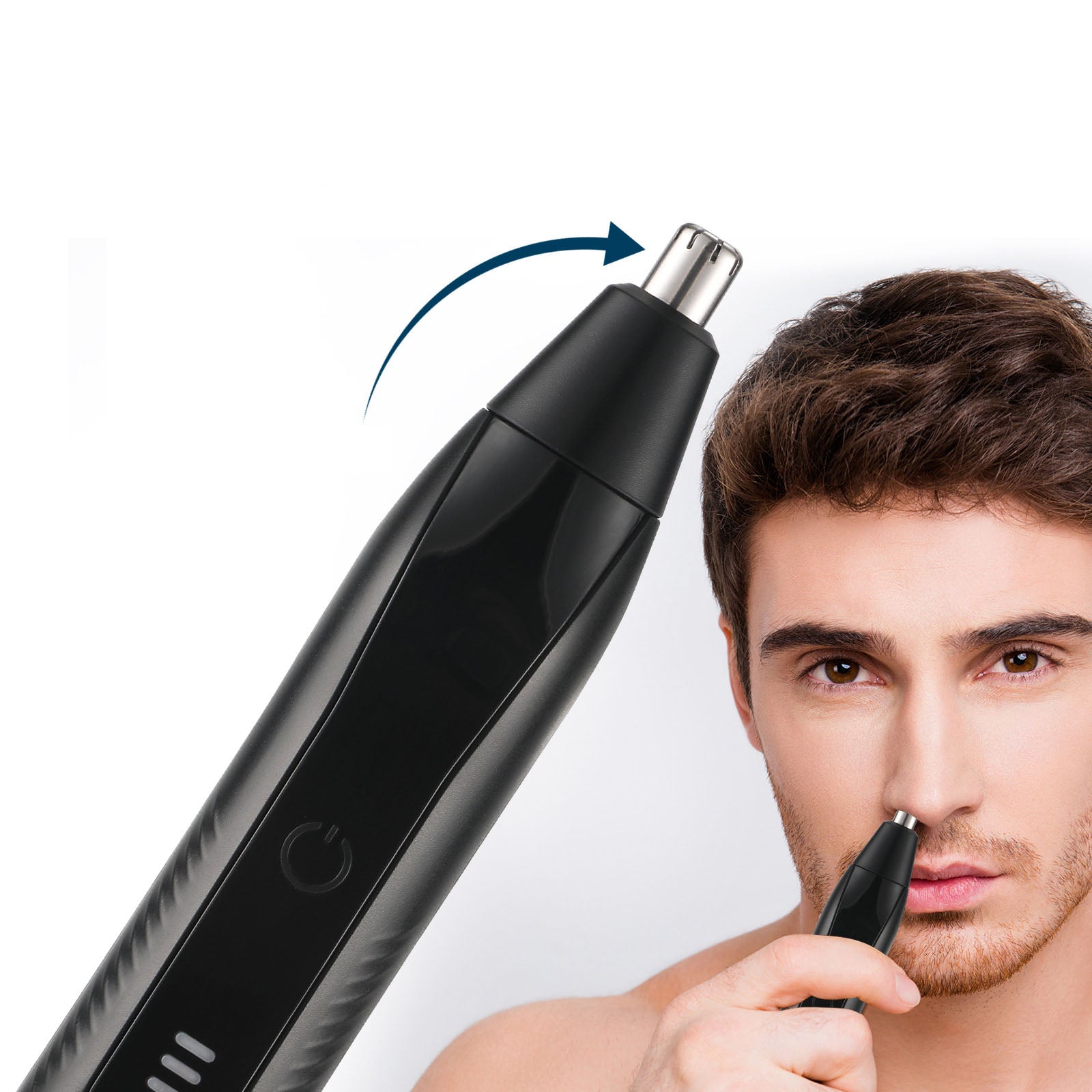 Electric Nose Hair and Eyebrow Trimmer Repair Tool for Rechargeable Men's Nose Hair Knife