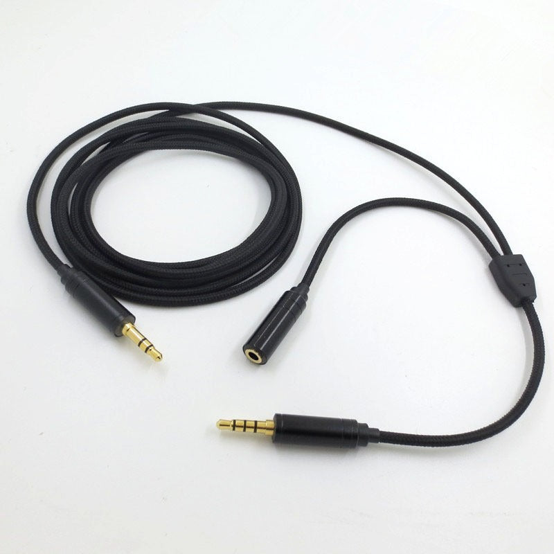 3.5mm voice party live recording audio cable extension cable for PUBG mobile game screen casting computer chat link cable eprolo