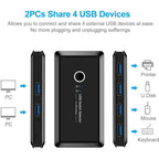 USB 3.0 printer sharer 4-port USB multi interface two computer switchers and splitters eprolo