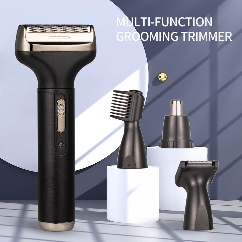 New Men's 4 in 1 Electric Razor Nose Hair Sideburns Knife Trimmer Eyebrow Grooming Set Compound eprolo