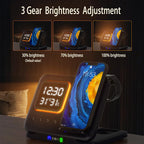 Phone Stand Tabletop 15w Fast Charging 5 in One Universal Wireless Charger Desk Charger for Iphone