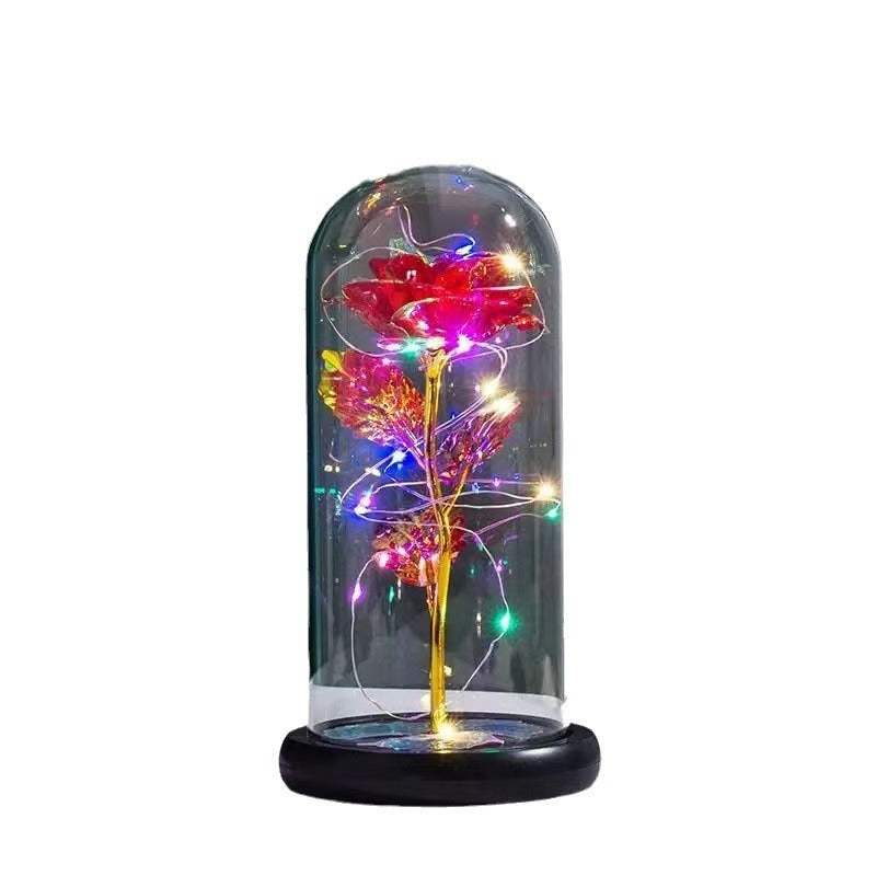Eternal rose glass lampshade Valentine's gift ornament eprolo