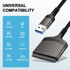 USB 3.0 to SATA Easy Drive Cable Serial Hard Disk 2.5-inch Mobile Hard Disk Adapter Cable USB Aluminum Alloy Shell eprolo