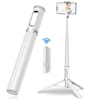 New 150cm Long Selfie Stick Tripod Carbon Fiber Plastic Detachable Remote Control AB202 Max Phone Compatibility Rotatable eprolo