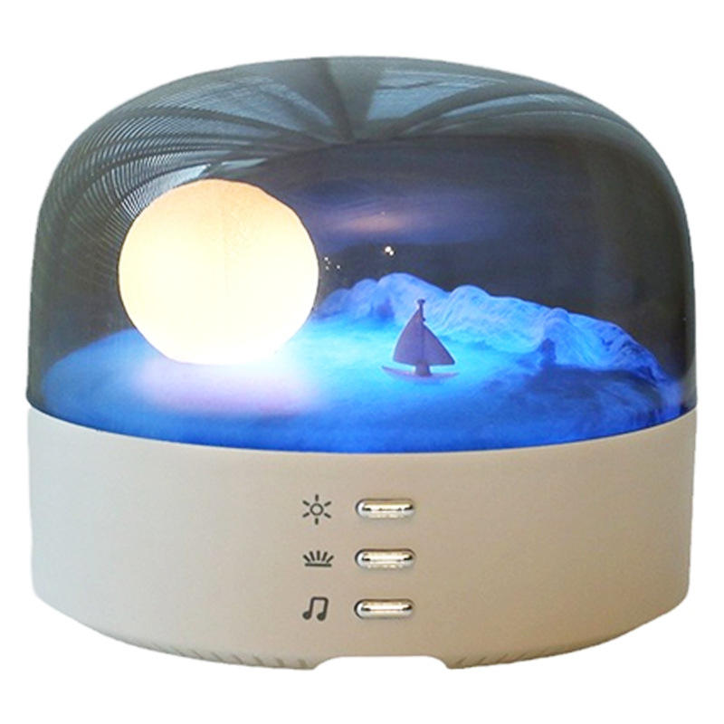 LED Warm Light Table Moon Lamp Decorative Table Light for Reading Room Bedside Living Room Night Light Bluetooth Speaker Lamp eprolo