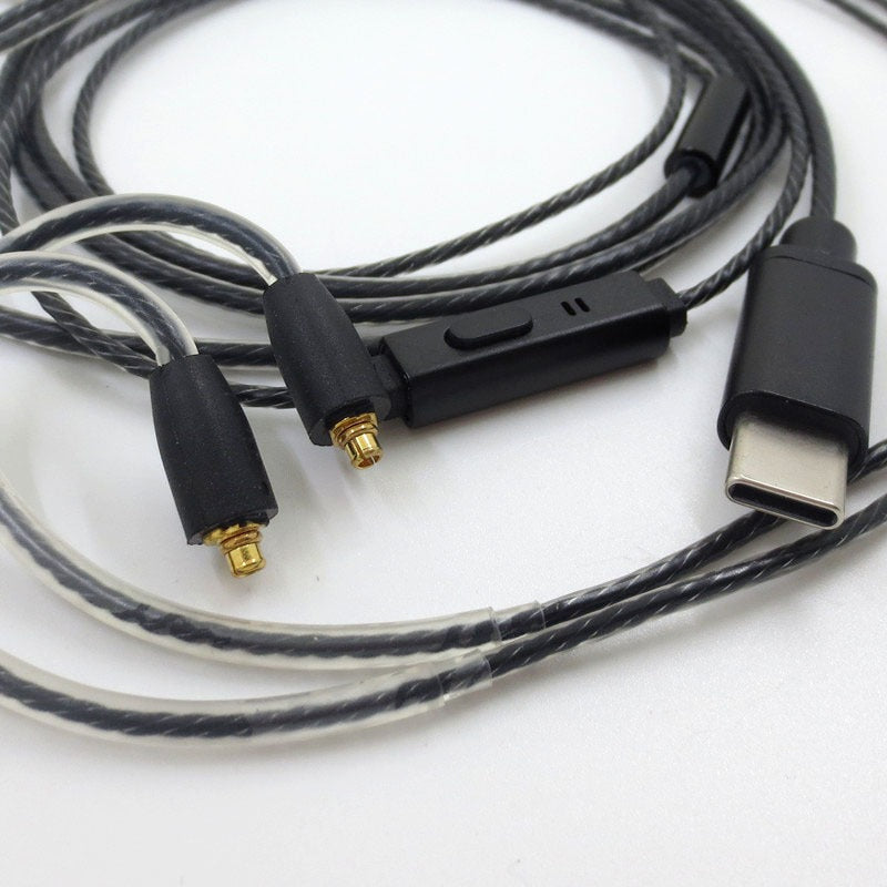 Type-C with microphone and tuning MMCX interface SE215 SE535 Shure headphone plug and unplug cable eprolo
