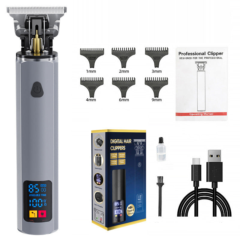 Hair clipper hair clipper electric hair clipper oil cutting head carving bald head, hair clipper eprolo