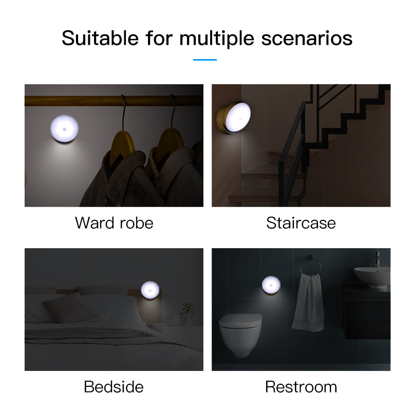 Human body induction light bedroom bedside wall light staircase light rechargeable night light ﻿ eprolo