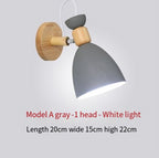 Wooden bedroom bedside wall lamp simple and creative corridor wall lamp corridor restaurant wall lamp eprolo