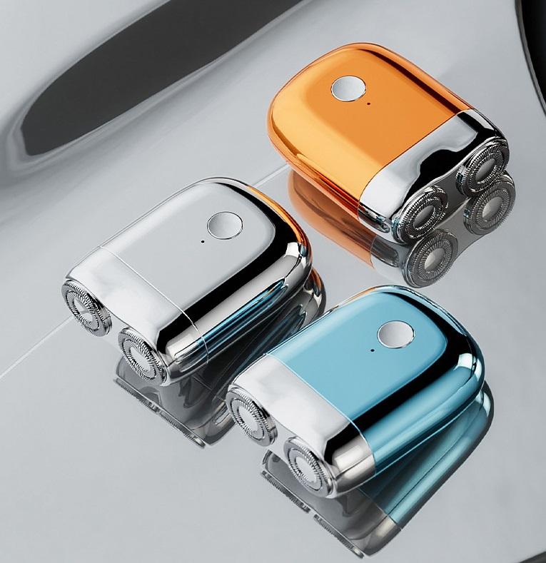 Mini electric shaver with magnetic suction dual blade heads 2-speed USB charging mini portable men's electric shaver eprolo
