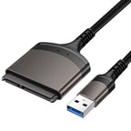 USB 3.0 to SATA Easy Drive Cable Serial Hard Disk 2.5-inch Mobile Hard Disk Adapter Cable USB Aluminum Alloy Shell eprolo