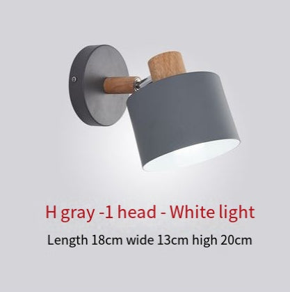 Wooden bedroom bedside wall lamp simple and creative corridor wall lamp corridor restaurant wall lamp eprolo
