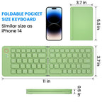 Ultra slim folding portable charging dual-mode Bluetooth keyboard with one click connection eprolo