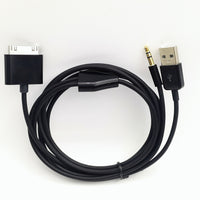 Suitable for iPhone 4S, iPod, AUX car audio cable, phone USB charging data cable, 1.5 meters eprolo