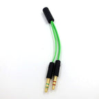 Suitable for Razer computer headphones 2-in-1 adapter headphone game splitter audio conversion eprolo