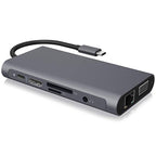 Type-C ten in one HUB docking station, multi in one MacBook laptop aluminum alloy hub eprolo