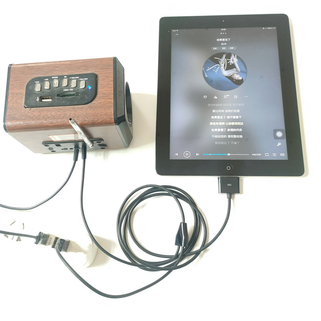 Suitable for iPhone 4S, iPod, AUX car audio cable, phone USB charging data cable, 1.5 meters eprolo