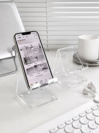 Acrylic phone stand office desk accessories desktop display mobile stand counter phone display eprolo