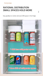 Refrigerator hanging shelf creative new space saving pop-top can storage beverage coke beer storage rack eprolo