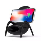 Portable Mini Chair Wireless Charger Supply For All Phones Multipurpose Phone Stand With Musical Speaker Function Charger
