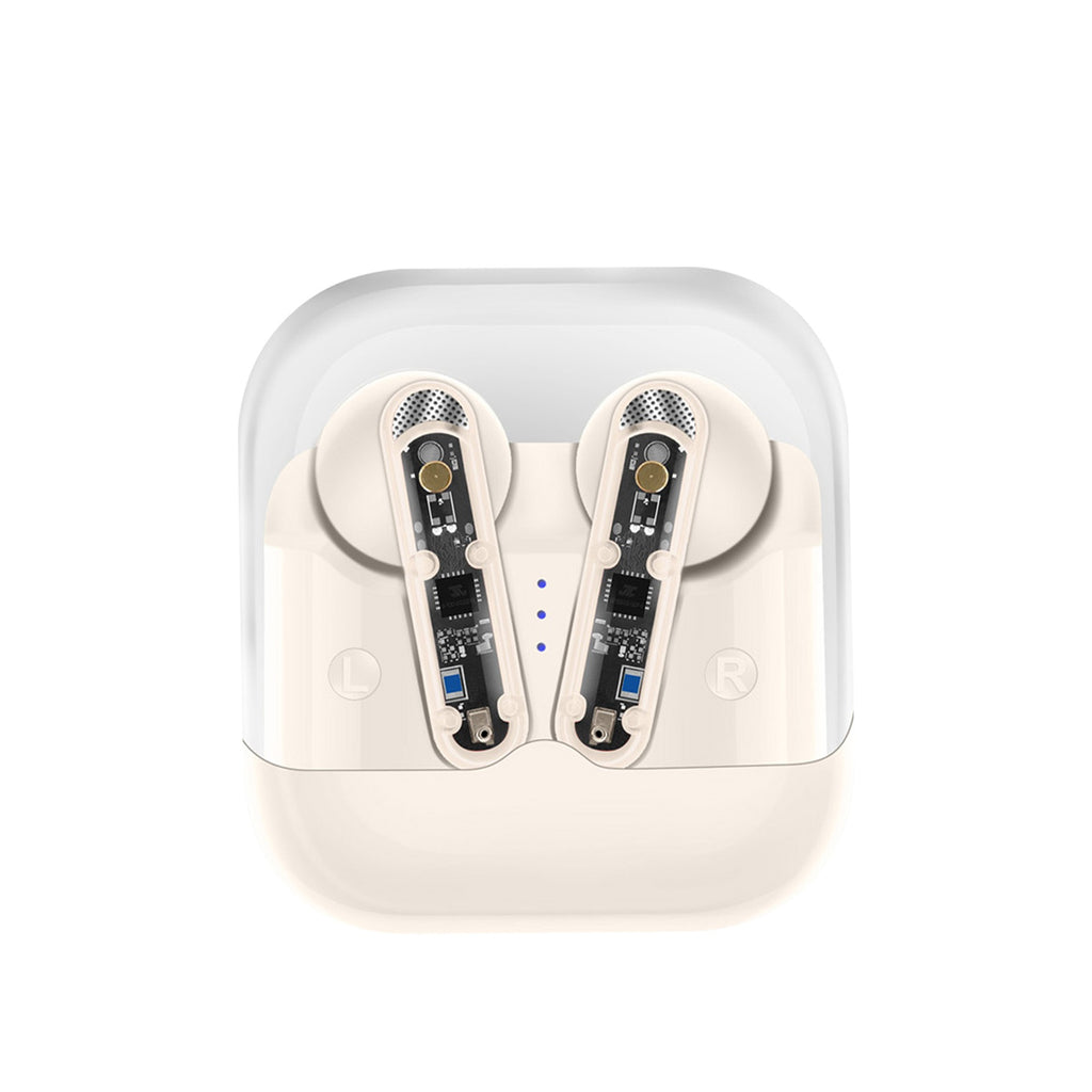 AKZ-S26 Wireless Sports Earphones Mini Transparent Shell Bluetooth Earphones TWS Lightweight Running Tpye-c Heavy Bass eprolo