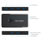 USB 3.0 Switch Adapter 4-port USB Peripheral Switch Box Hub