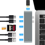 7-in-1 Dual Type-C to HDMI Dock USB 3.0 Hub Converter eprolo