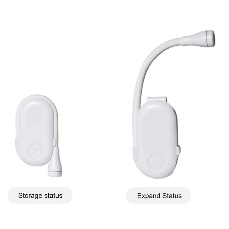 Book Light Reading Lights for Books in Bed Led Book Night Lamp Rechargeable 3 Color Stepless Brightness Clip on Reading Lamp eprolo