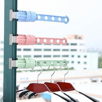 1 pcs Portable Indoor Balcony 5 Hole Clothes Hanging Drying Rack Window Frame Hanger For Coat Towels Home Storage Organizer Tool eprolo