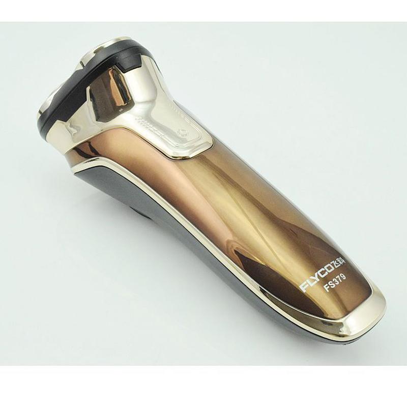 Flyco 3D floating head Rechargeable Portable body washable Electric Shaver Led Light Fast Charge FS379