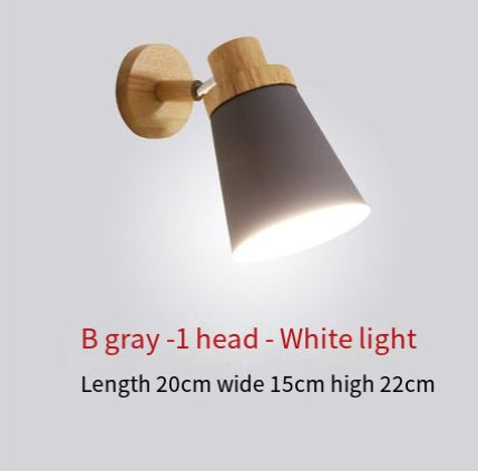 Wooden bedroom bedside wall lamp simple and creative corridor wall lamp corridor restaurant wall lamp eprolo