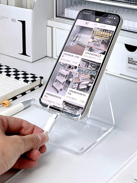 Acrylic phone stand office desk accessories desktop display mobile stand counter phone display eprolo