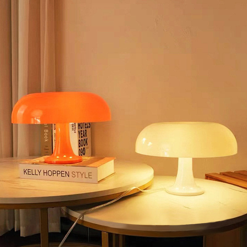 USB Danish Mushroom Table Lamp Simple Living Room Bedroom Bedhead Model Room Decorative Lamp eprolo