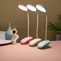 Table Lamp Eye Protection Desk Rechargeable Plug-In Dual Purpose Clamp Table Lamp Dormitory Bedroom Learning LED Bedside eprolo