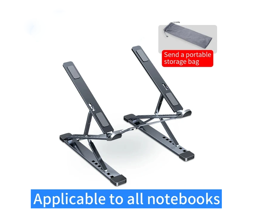 N8 Laptop Stand Adjustable Aluminum Desktop Cooling Pad for Macbook Notebook Bracket Support Foldable Portable Laptop Holder