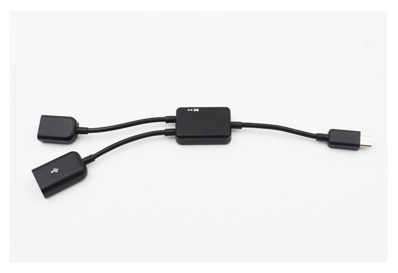 2-in-1 external power supply/mobile phone charging OTG data cable S3 S4 NOTE3 mobile phone tablet OTG cable eprolo