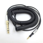 Suitable for Senhai HD6DJ HD8 HD7 HD598 head mounted headphone cable 6.35mm plug spring headphone cable eprolo