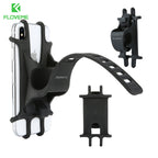 Bicycle Phone Holder Silicone Buckle Type fits 4-7 inch phones with shockproof grip and universal bike mount in black silicone.