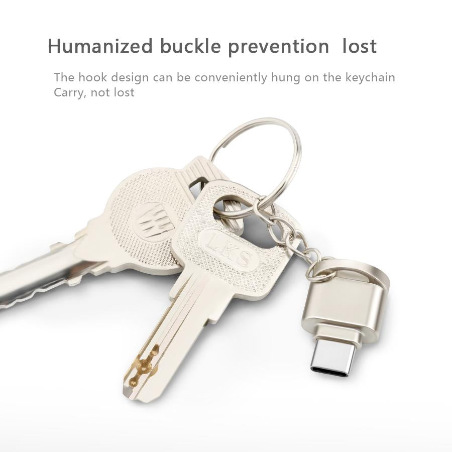 Rocketek typec high quality Aluminum super mini OTG USB 2.0 Type-C card reader Adapter type c TF/Micro SD for mac air/book imac