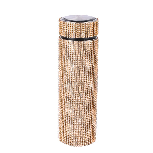 500ml diamond inlaid temperature cup, LED temperature display cup, intelligent water bottle, insulated cup, girl's travel gift eprolo