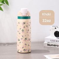 Fashionable Stainless Steel Insulated Bottle with Cartoon Patterns, Large-Capacity Jump Cup, Ideal for Outdoor Sports. eprolo