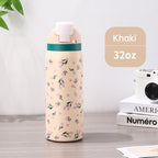 Fashionable Stainless Steel Insulated Bottle with Cartoon Patterns, Large-Capacity Jump Cup, Ideal for Outdoor Sports. eprolo