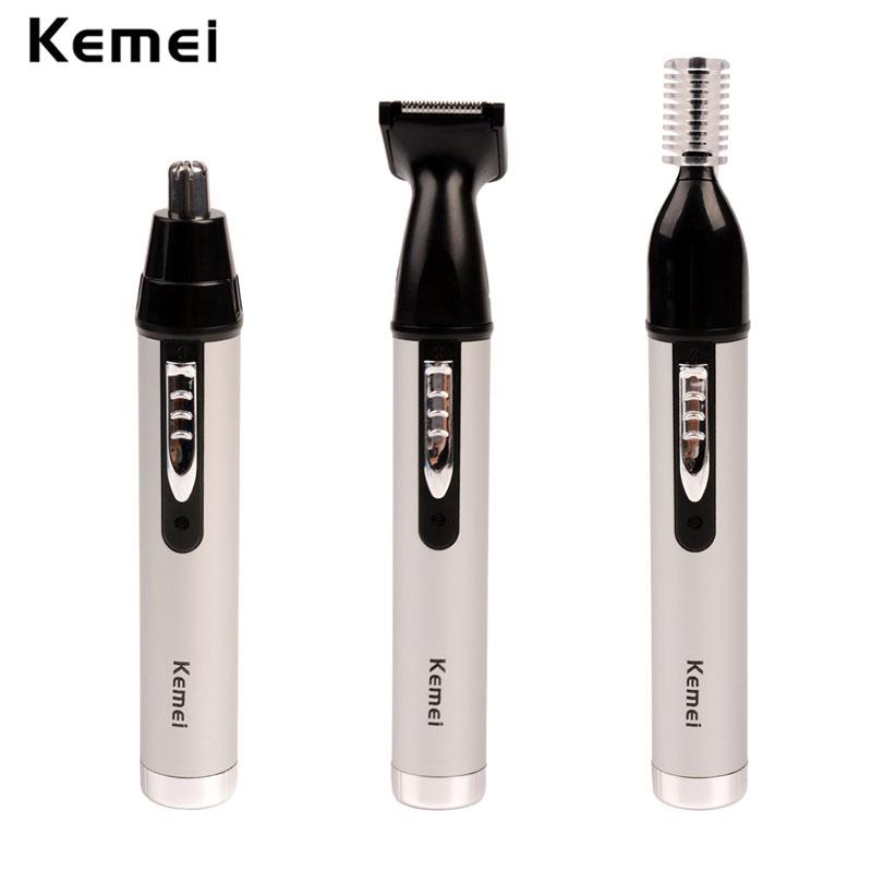 Kemei Fast shaving Men Electric Nose Ear Hair Trimmer Painless Women trimming sideburns eyebrows Beard hair clipper cut Shaver46 eprolo
