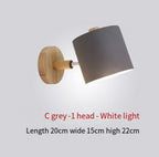 Wooden bedroom bedside wall lamp simple and creative corridor wall lamp corridor restaurant wall lamp eprolo