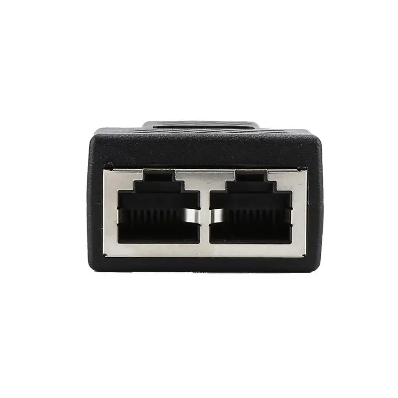 1 To 2 Ways RJ45 Female Splitter LAN Ethernet Network Cable Double Connector Adapter Ports Coupler For Laptop Docking Stations