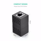 Ugreen RJ45 Connector Cat7/6/5e Ethernet Adapter 8P8C Network Extender Extension Cable for Ethernet Cable Female to Female